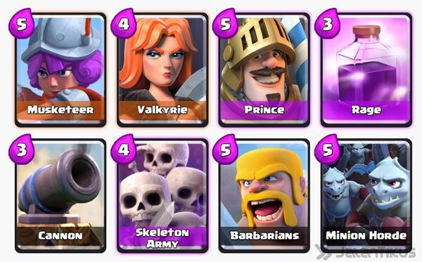 Battle Deck Valkyrie Clash Royale 10