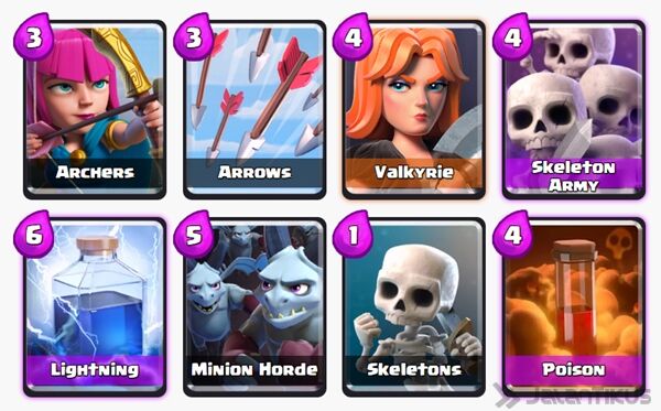 Battle Deck Valkyrie Clash Royale 13