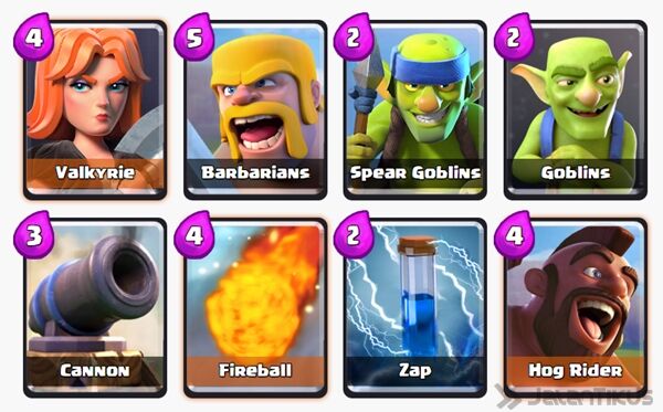 Battle Deck Valkyrie Clash Royale 3