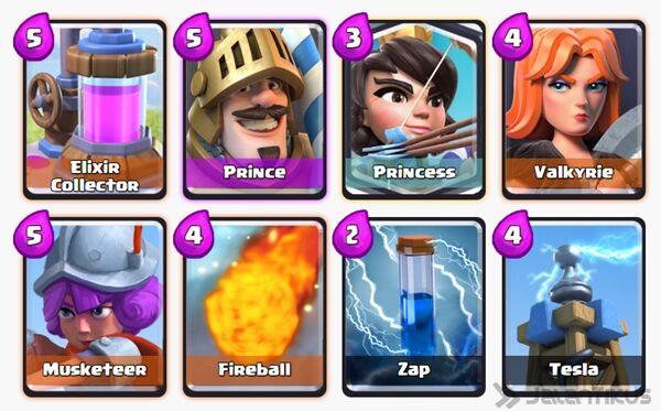 Battle Deck Valkyrie Clash Royale 5