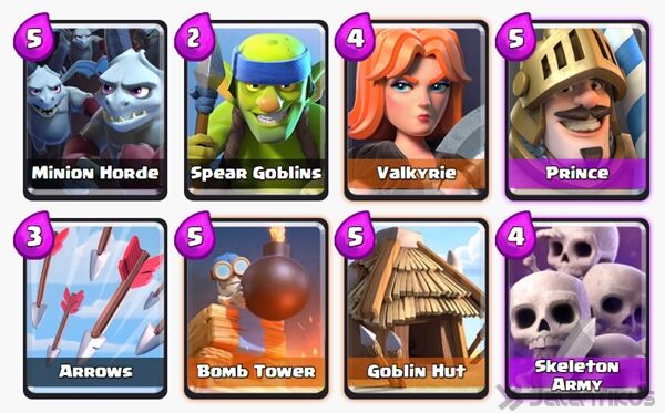 Battle Deck Valkyrie Clash Royale 6