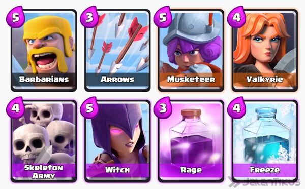 Battle Deck Valkyrie Clash Royale 9