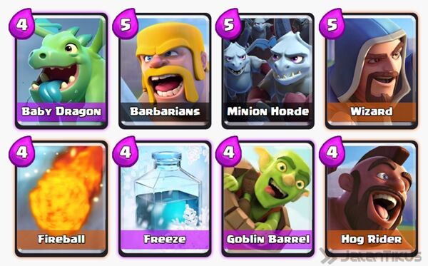 Battle Deck Goblin Barrel Clash Royale 10