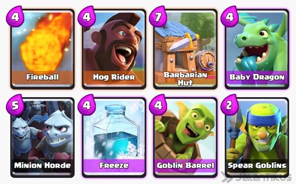 Battle Deck Goblin Barrel Clash Royale 5