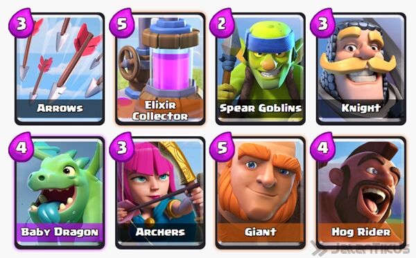 Battle Deck Archers Clash Royale 3