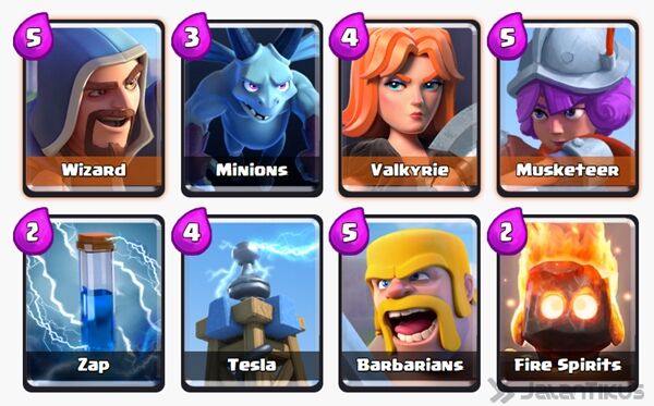 Battle Deck Wizard Clash Royale 11