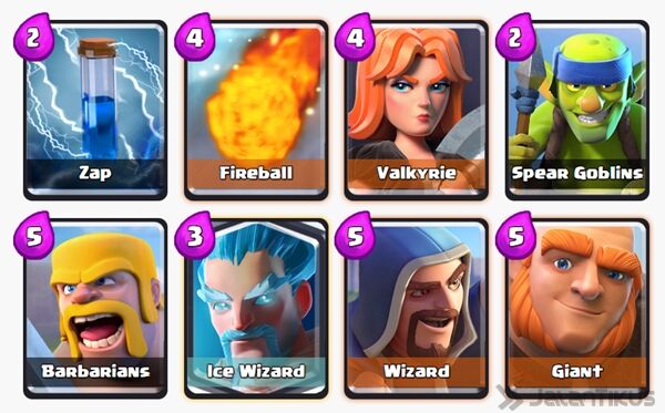 Battle Deck Wizard Clash Royale 12