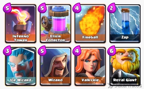 Battle Deck Wizard Clash Royale 3