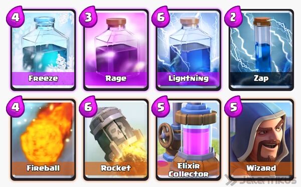Battle Deck Wizard Clash Royale 8