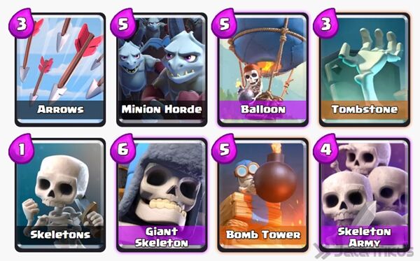 Battle Deck Skeleton Army Clash Royale 12