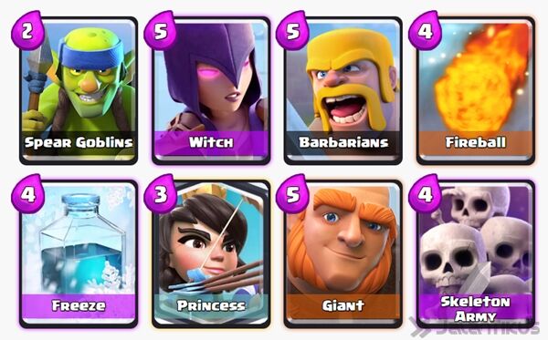Battle Deck Skeleton Army Clash Royale 13