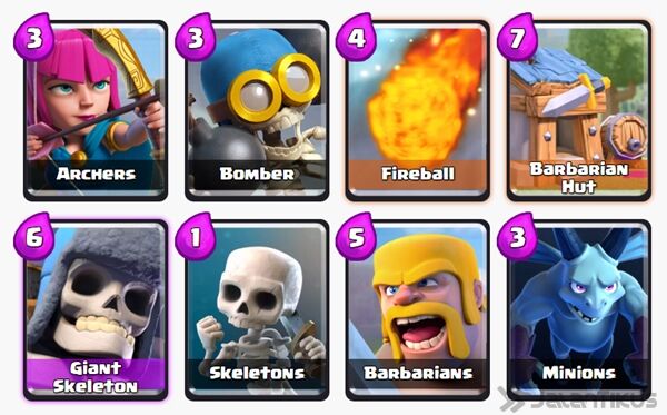 Battle Deck Skeleton Army Clash Royale 14