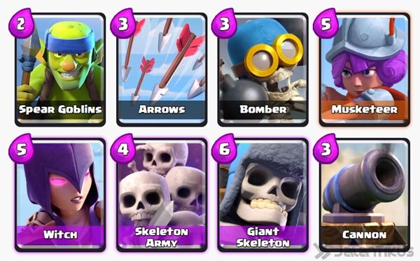 Battle Deck Skeleton Army Clash Royale 15