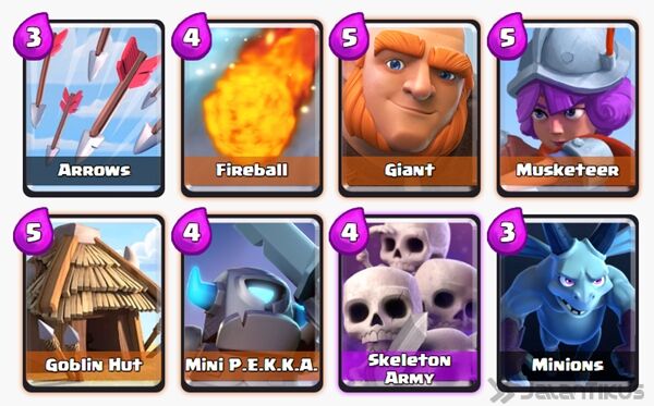Battle Deck Skeleton Army Clash Royale 2