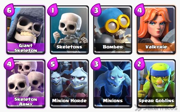 Battle Deck Skeleton Army Clash Royale 22