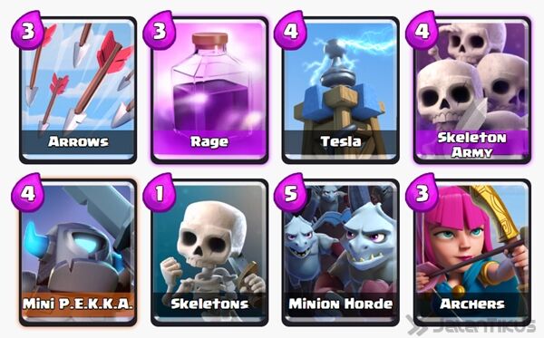 Battle Deck Skeleton Army Clash Royale 25