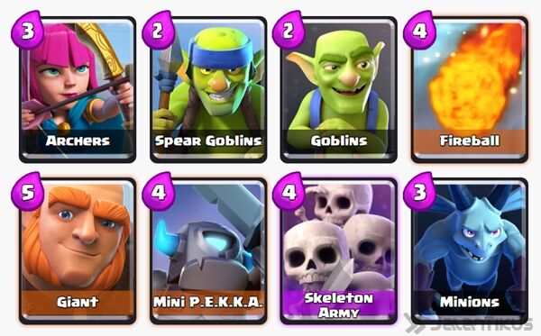 Battle Deck Skeleton Army Clash Royale 5