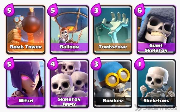 Battle Deck Skeleton Army Clash Royale 6