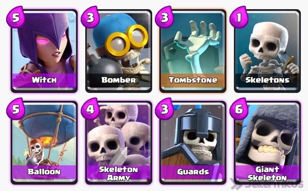 Battle Deck Skeleton Army Clash Royale 7