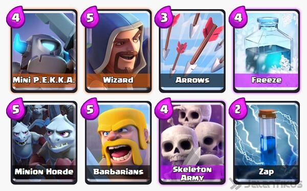 Battle Deck Skeleton Army Clash Royale 8