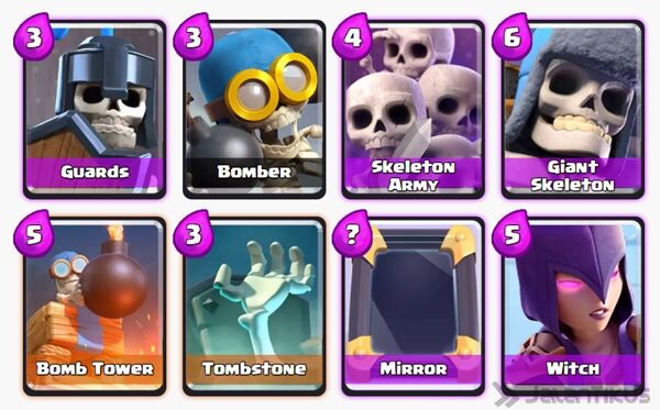 Battle Deck Skeleton Army Clash Royale 9