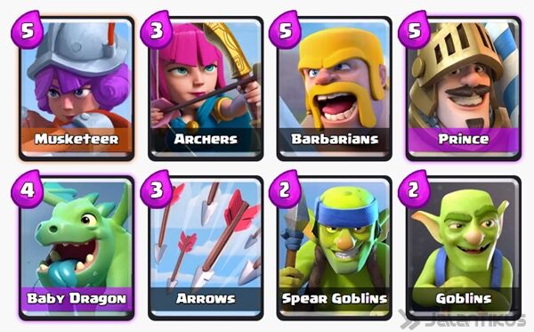 Battle Deck Barbarians Clash Royale 12