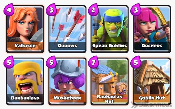 Battle Deck Barbarians Clash Royale 13