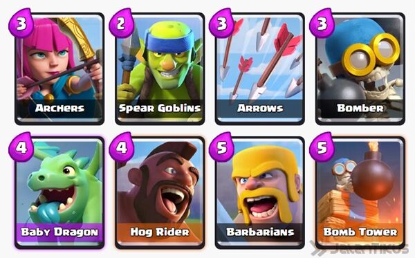 Battle Deck Barbarians Clash Royale 15