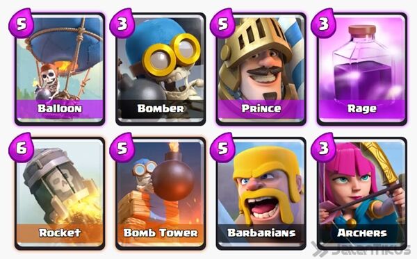 Battle Deck Barbarians Clash Royale 17