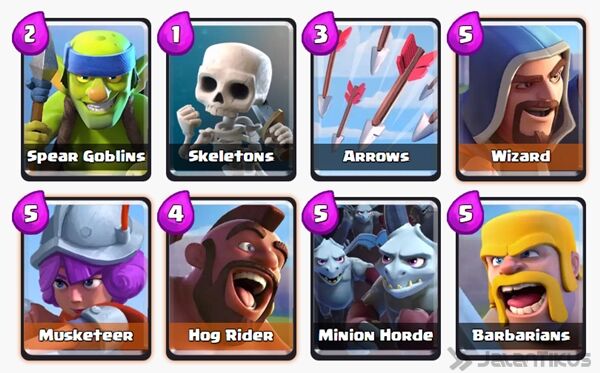 Battle Deck Barbarians Clash Royale 23