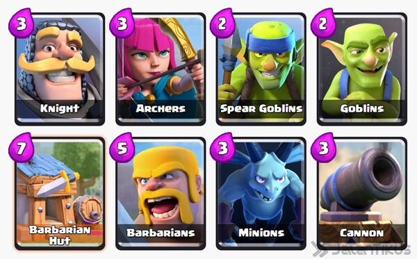 Battle Deck Barbarians Clash Royale 5