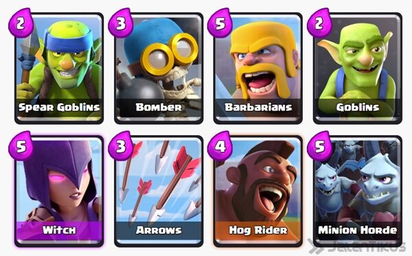 Battle Deck Minion Horde Clash Royale 24