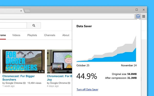 Data Saver Screen