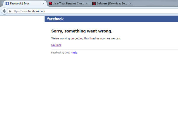 Facebook Tidak Dapat Diakses