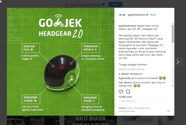 Lelucon Perusahaan Tekno Logi Saat April MOP Gojek 22368
