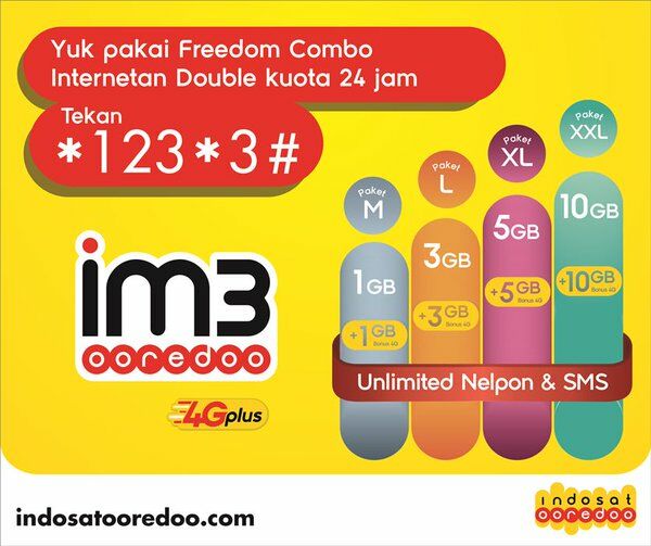 daftar paket internet 4g paling murah indosat 2