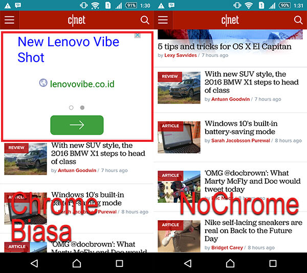 Menghilangkan Iklan Google Chrome Android 3