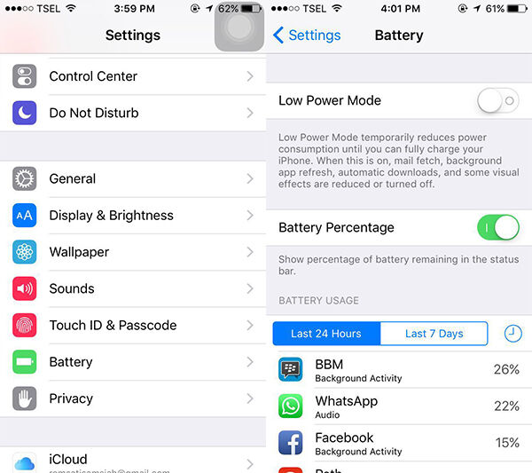 Cara Meghemat Baterai Iphone
