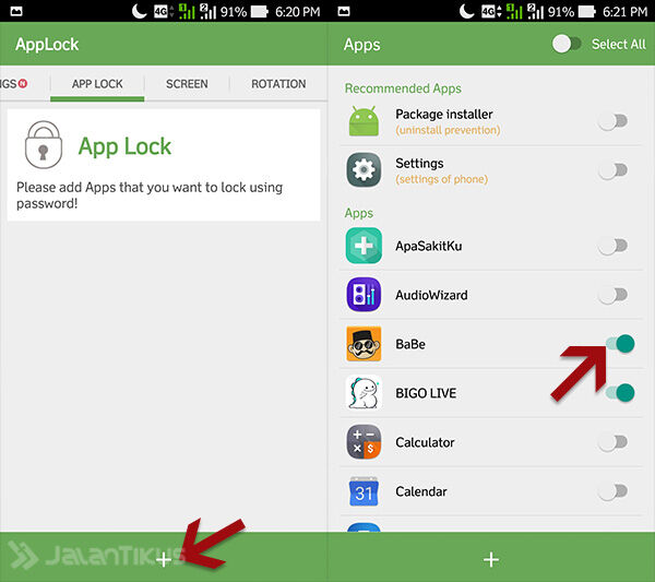 Cara Kunci Aplikasi Android 2