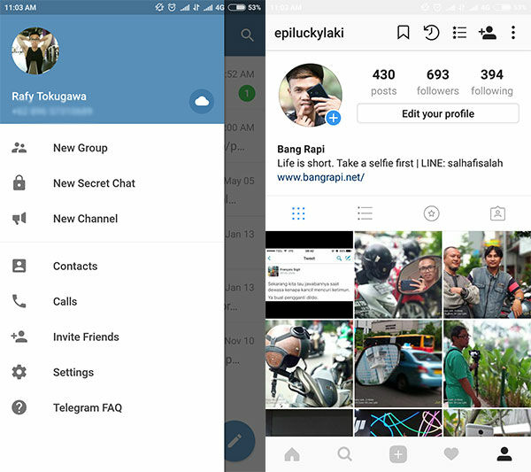 Cara Download Foto Dari Instagram Dengan Telegram 2