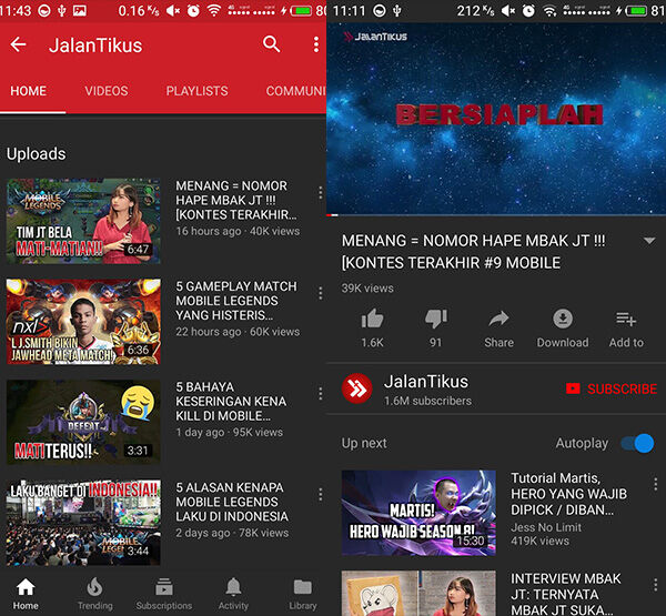 Youtube Venced Tema Gelap 80b3a
