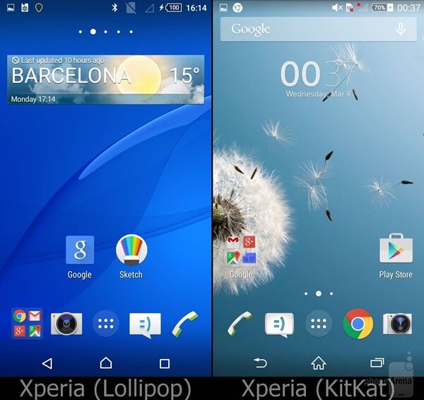 Perbandingan Android Lollipop Vs Kitkat Pada Sony Xperia 1