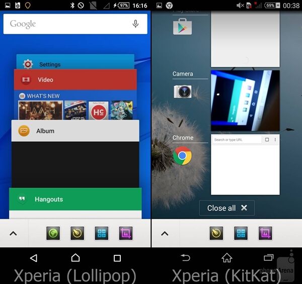 Perbandingan Android Lollipop Vs Kitkat Pada Sony Xperia 4