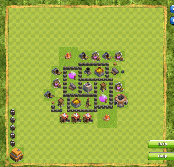 Base Farming Coc Th 4 1