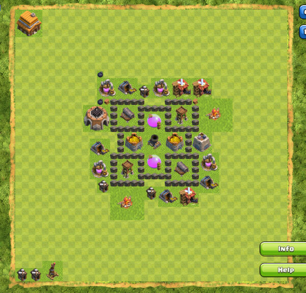 Base Farming Coc Th 4 15