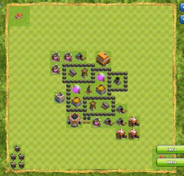 Base Farming Coc Th 4 17