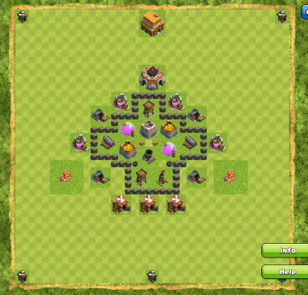 Base Farming Coc Th 4 21