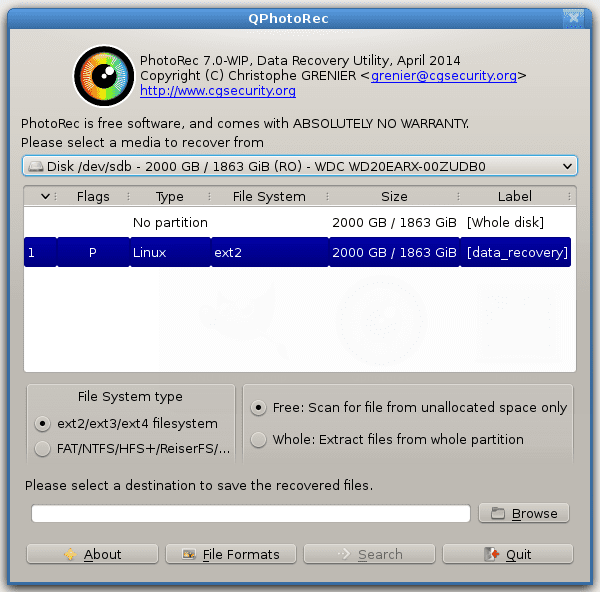 testdisk mac recover files