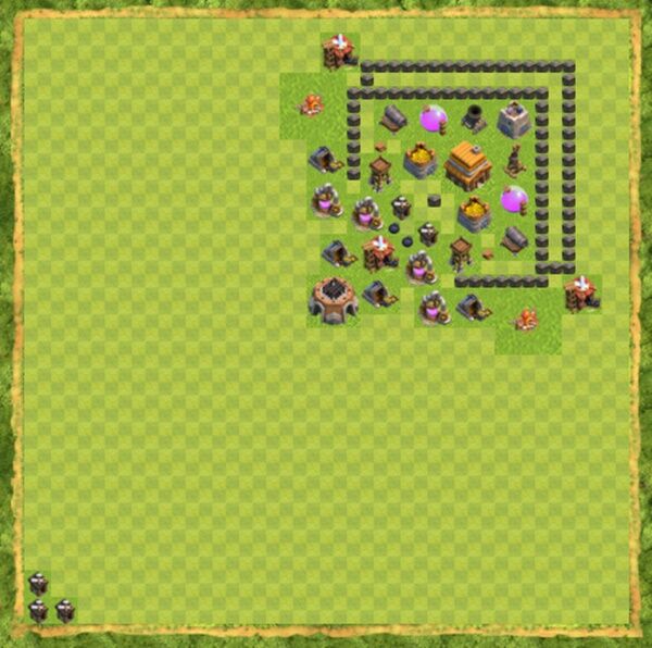 Base Defense Coc Th 4 Terbaru 10