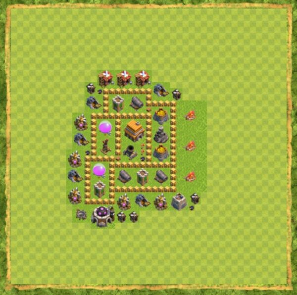 Base Defense Coc Th 5 Terbaru 9